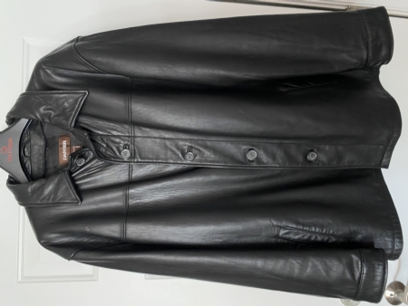 Danier Black Leather Mens Coat