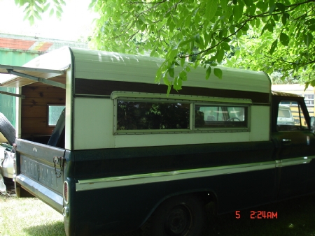 Older truck topper or cap