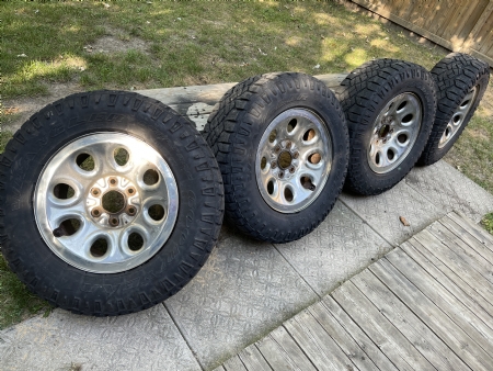 Set of Goodyear wrangler duratrac