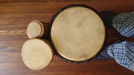 3 piece bongo drum
