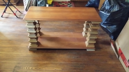 Home made hardwood table