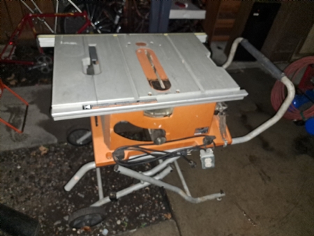 Table saw with stand