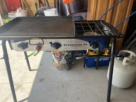 3 burner propane stovegriddle