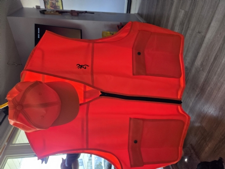Orange Vest and Hat