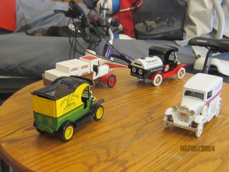 steel toy truck banks