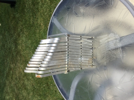 RV sewer hose support
