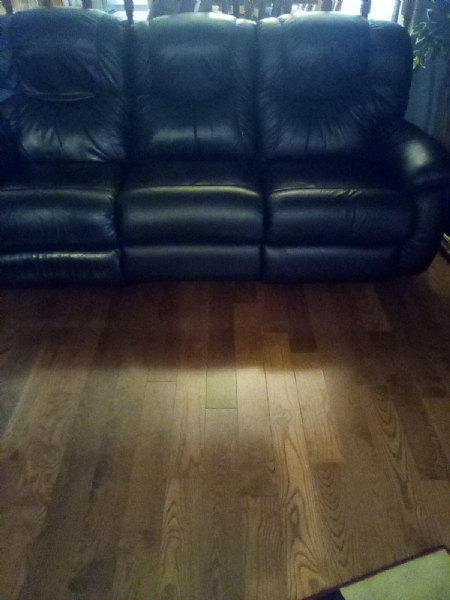 Lazyboy Black Leather Recliner Sofa