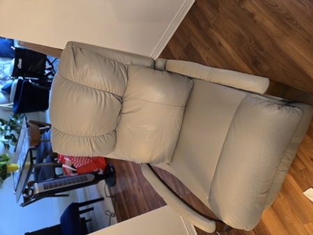 Leather reclining chair