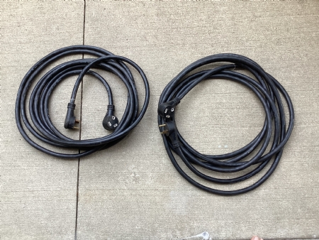 Two 30 amp 25 ft rv extension cords
