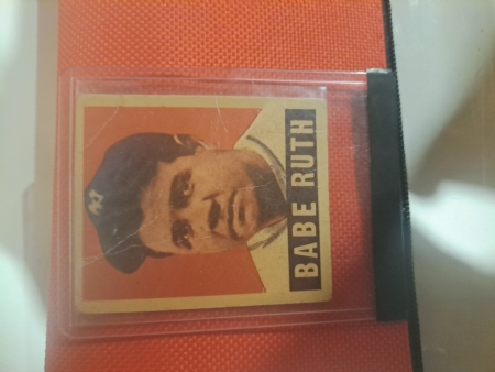 1949 baby Ruth baseball card