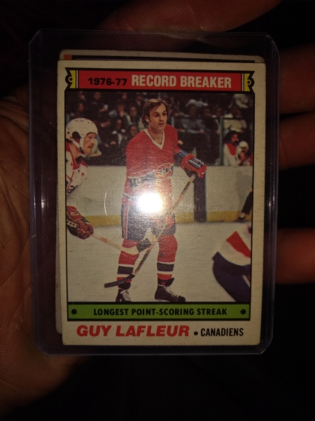 1977 Guy Lafleur opc hockey card