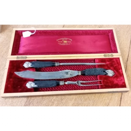 Sheffield Carving Set Genuine Stag